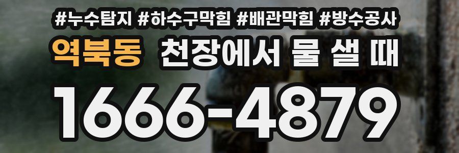 역북동 천장에서 물 샐 때