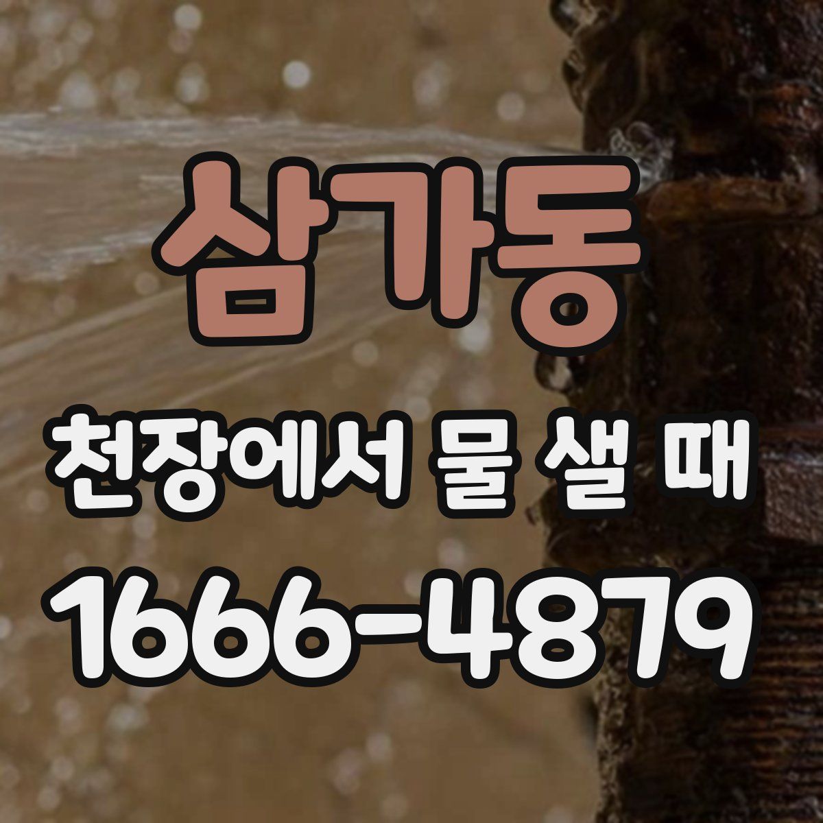 삼가동 천장에서 물 샐 때