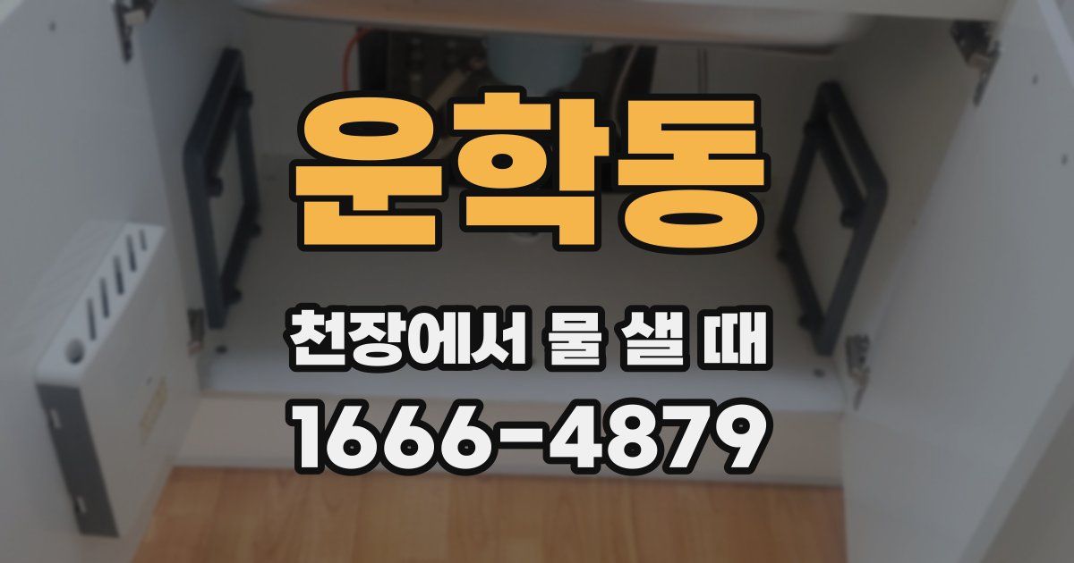 운학동 천장에서 물 샐 때