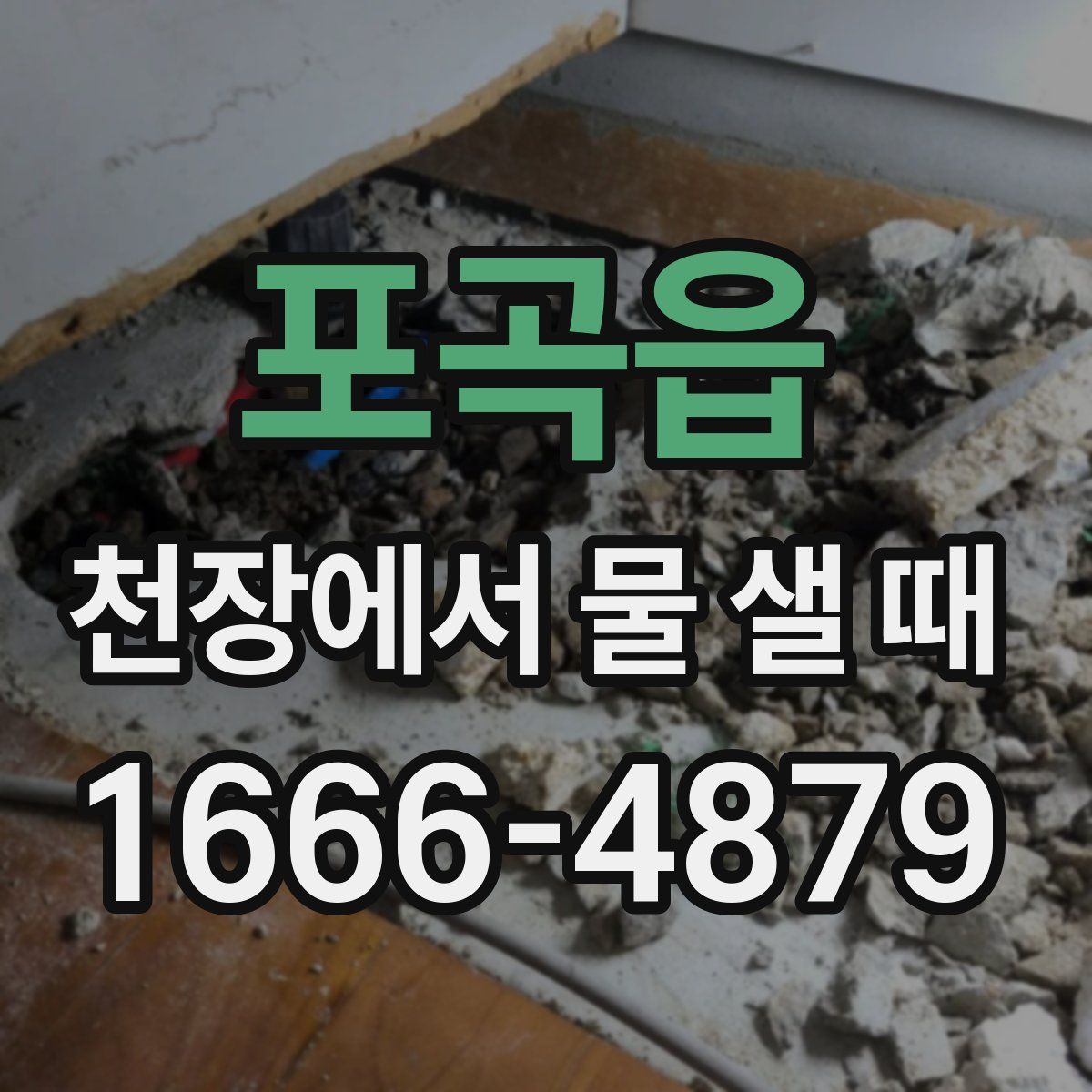 포곡읍 천장에서 물 샐 때