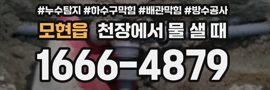 모현읍 천장에서 물 샐 때