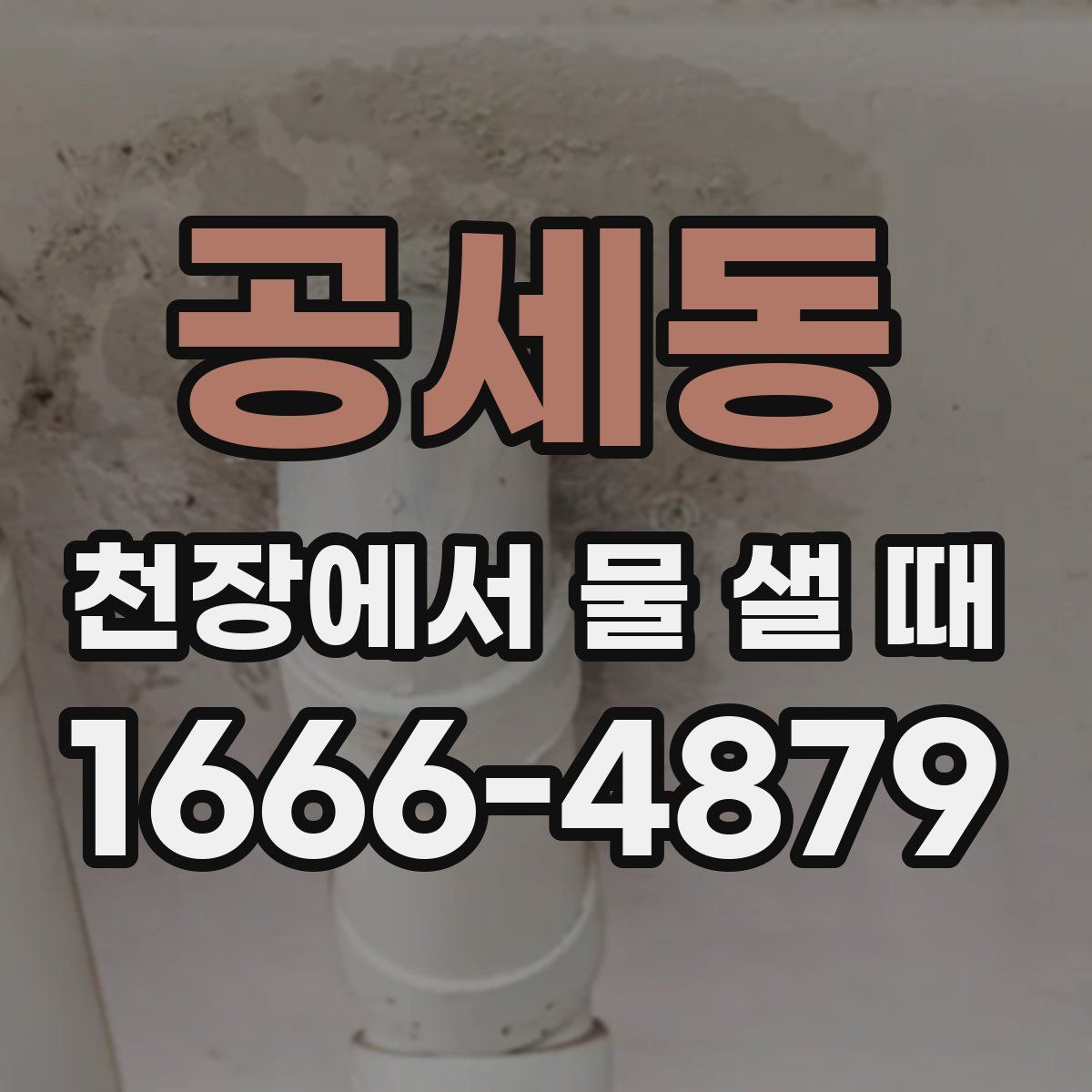공세동 천장에서 물 샐 때