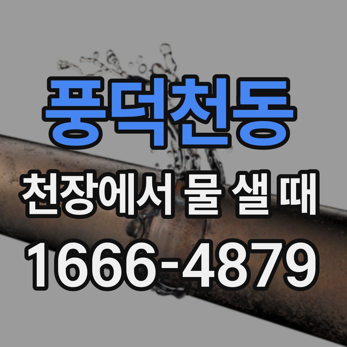 풍덕천동 천장에서 물 샐 때