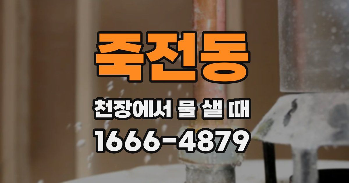 죽전동 천장에서 물 샐 때