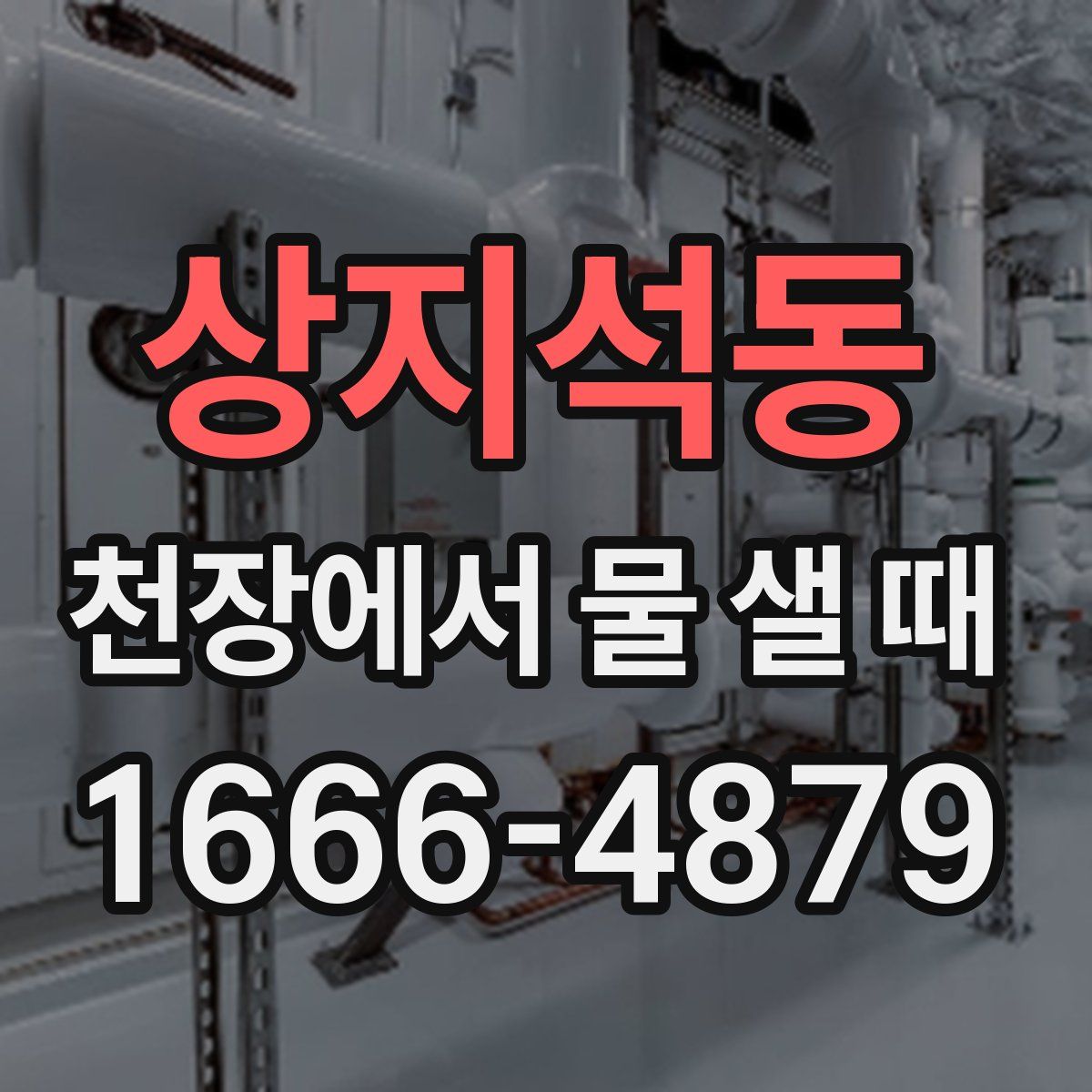 상지석동 천장에서 물 샐 때