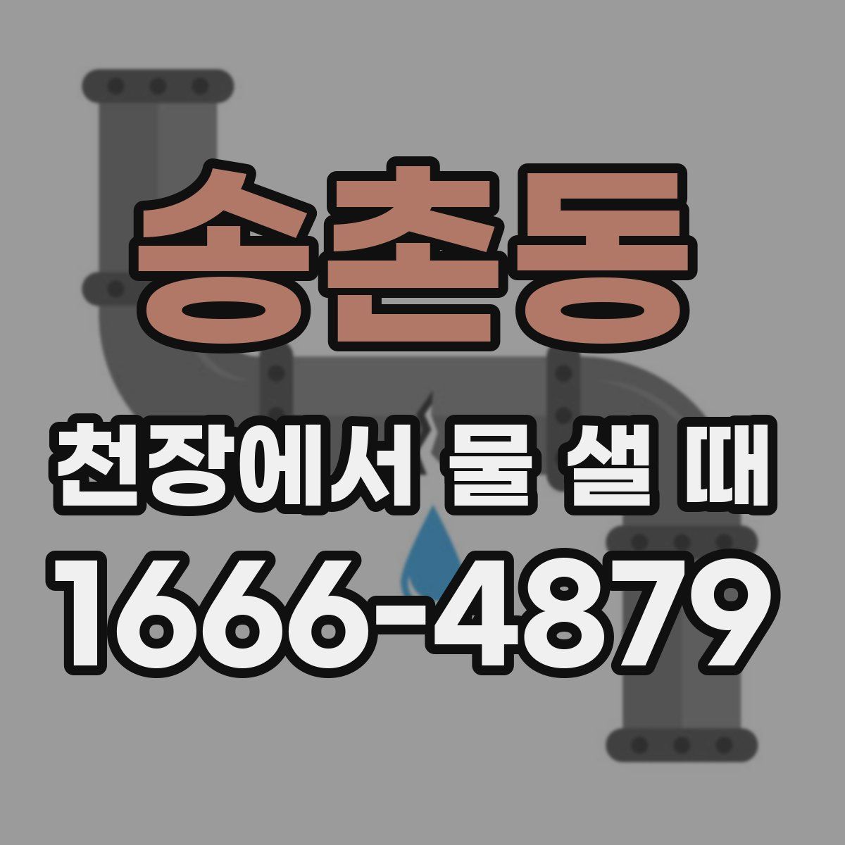 송촌동 천장에서 물 샐 때