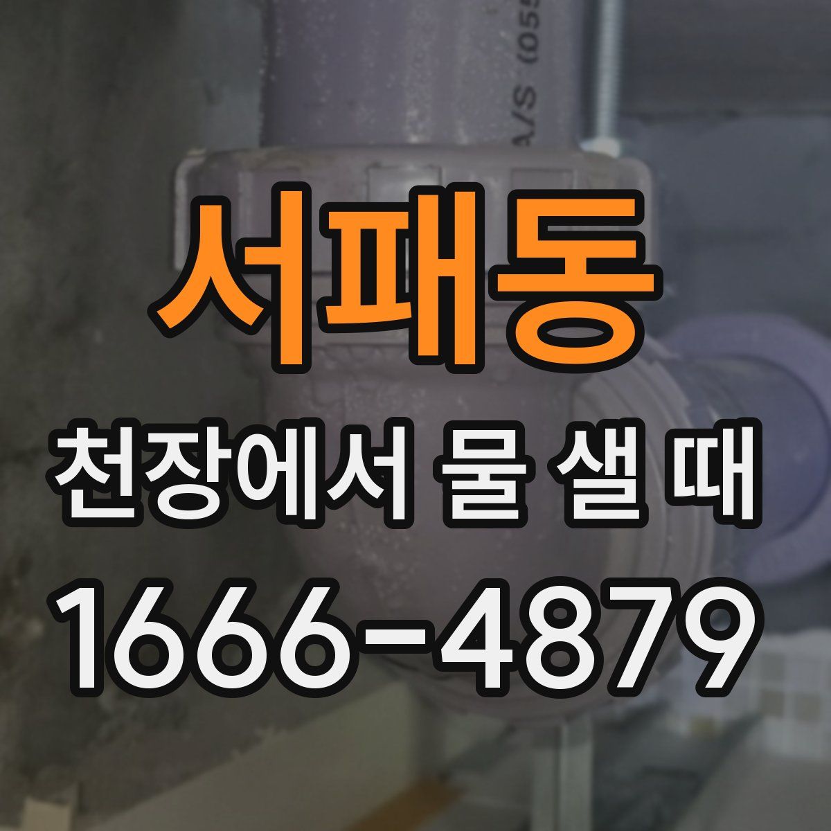 서패동 천장에서 물 샐 때