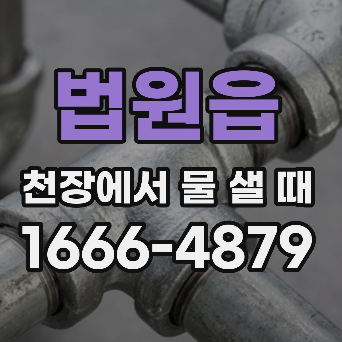 법원읍 천장에서 물 샐 때