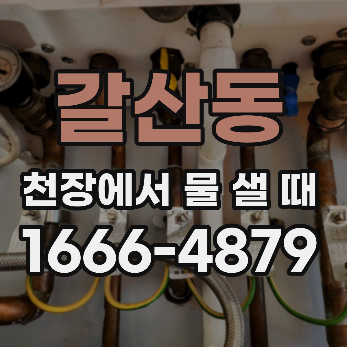 갈산동 천장에서 물 샐 때