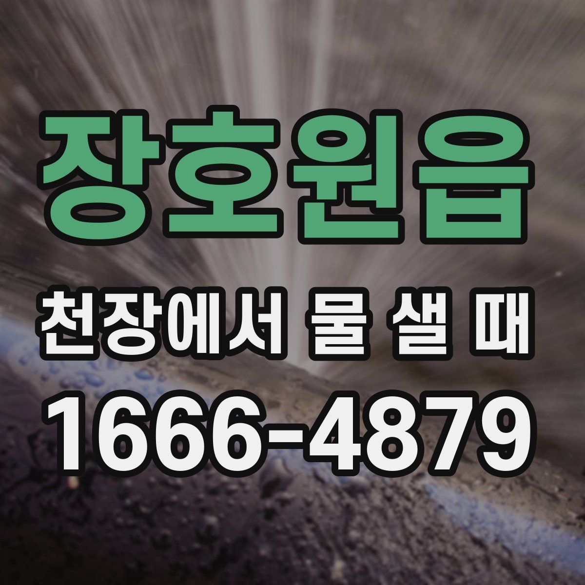 장호원읍 천장에서 물 샐 때