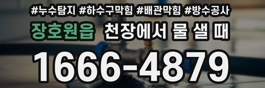 장호원읍 천장에서 물 샐 때