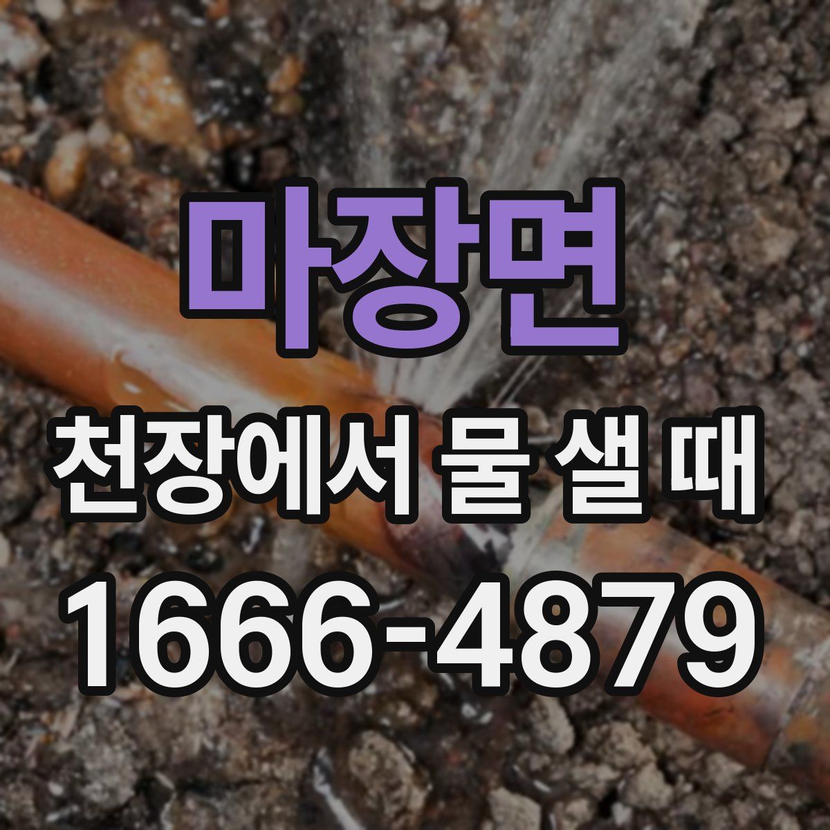 마장면 천장에서 물 샐 때