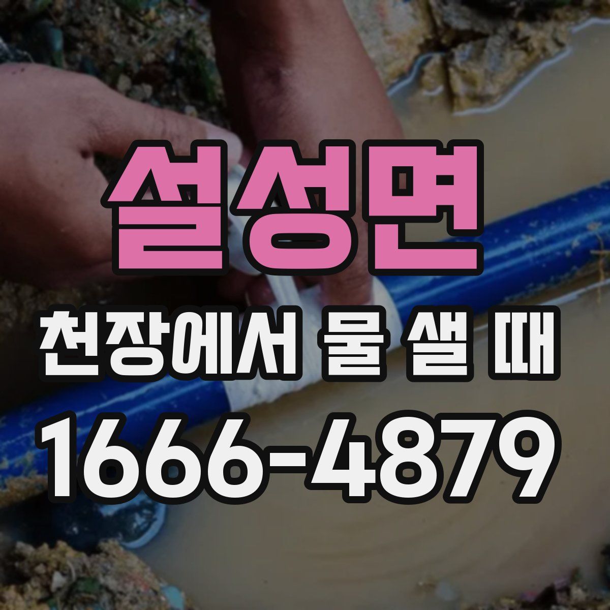 설성면 천장에서 물 샐 때