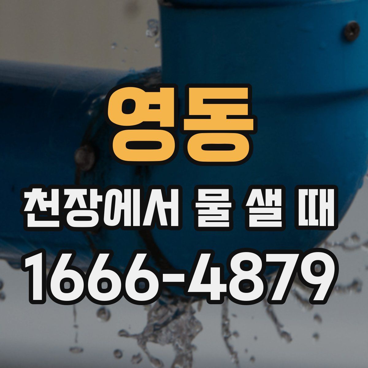 영동 천장에서 물 샐 때
