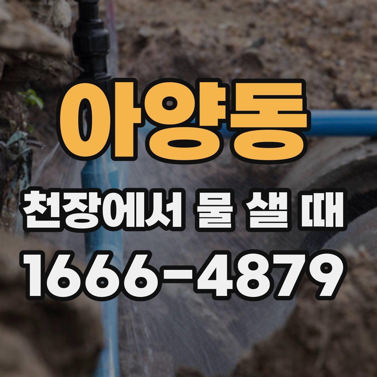 아양동 천장에서 물 샐 때