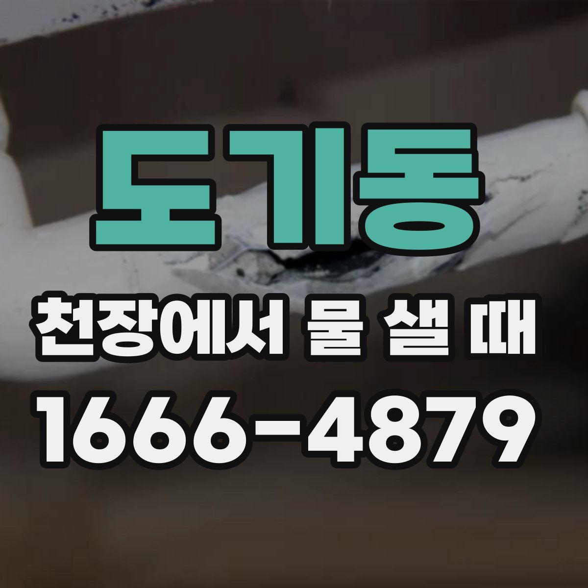 도기동 천장에서 물 샐 때