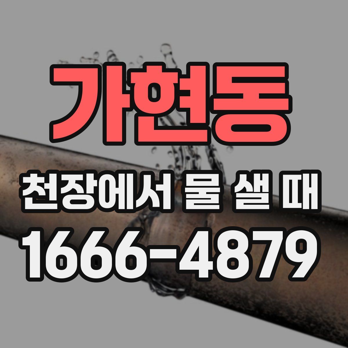 가현동 천장에서 물 샐 때