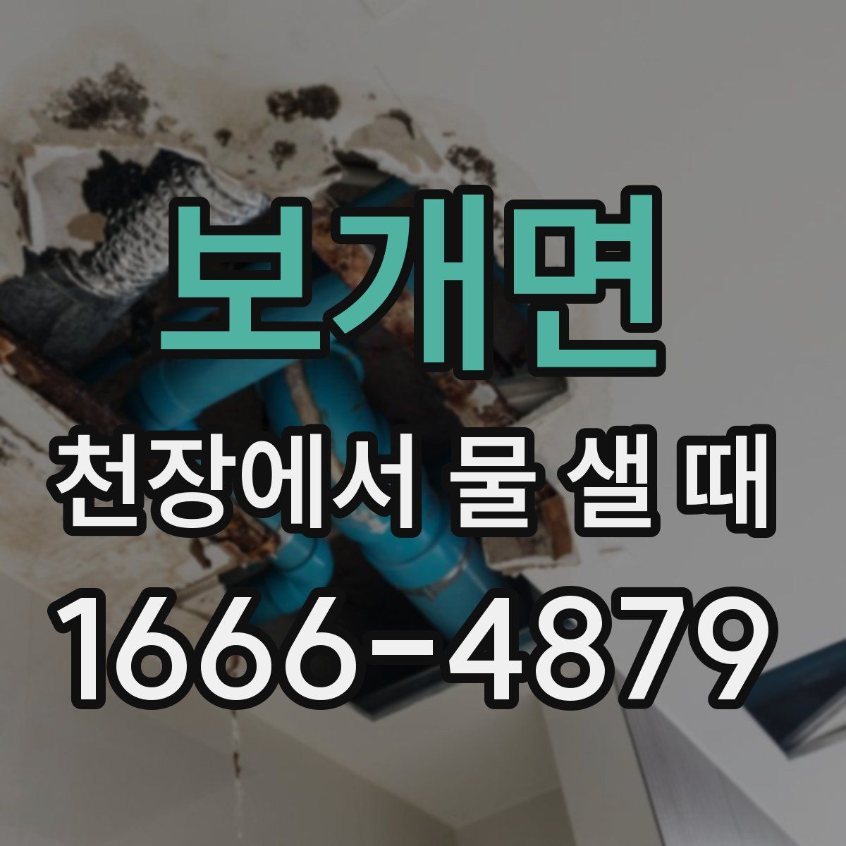 보개면 천장에서 물 샐 때