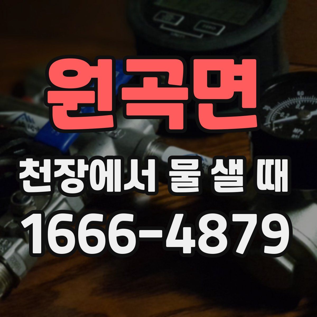 원곡면 천장에서 물 샐 때