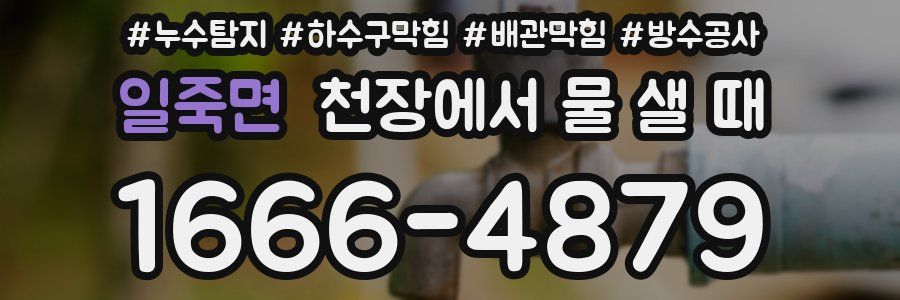 일죽면 천장에서 물 샐 때