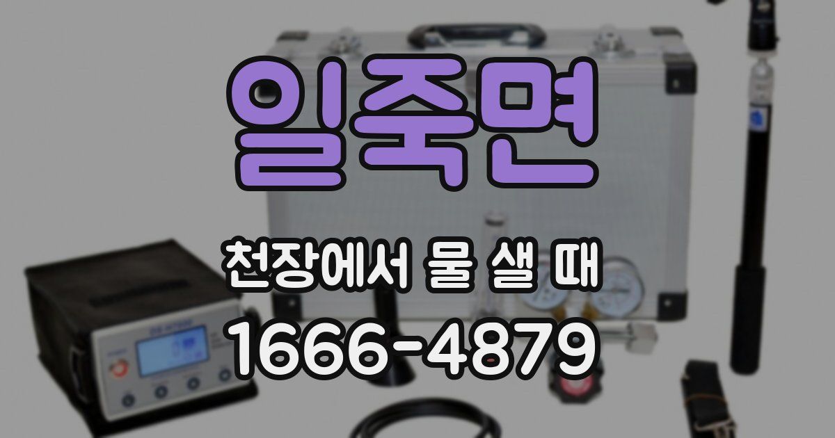 일죽면 천장에서 물 샐 때