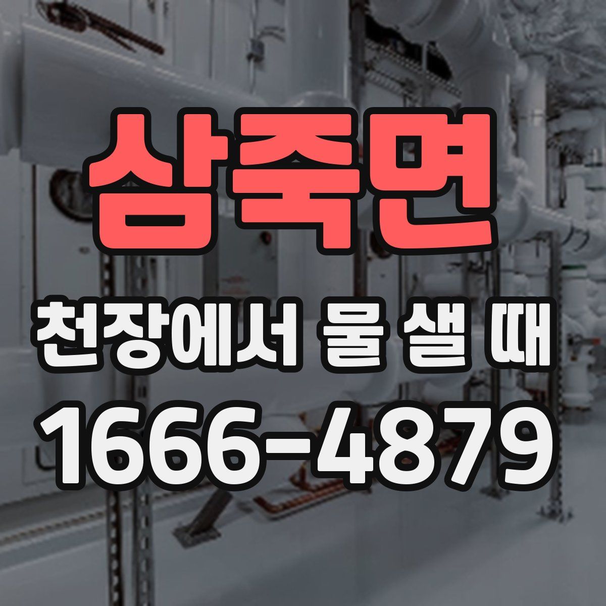 삼죽면 천장에서 물 샐 때