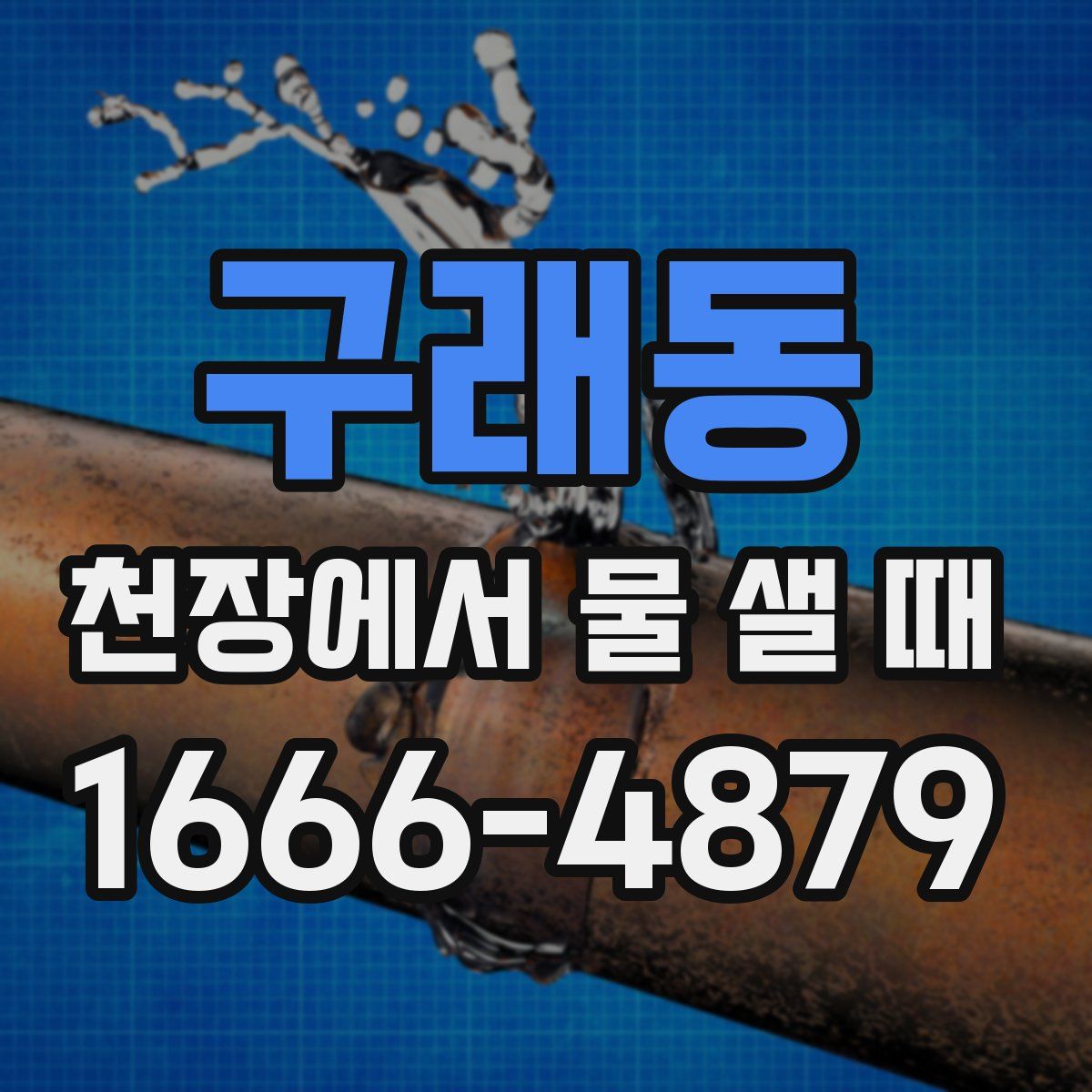 구래동 천장에서 물 샐 때