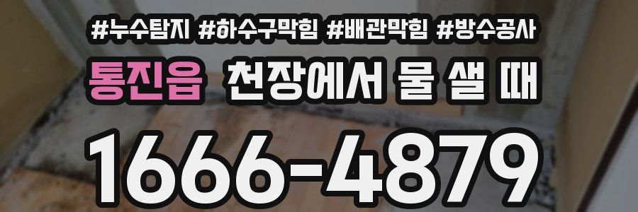 통진읍 천장에서 물 샐 때