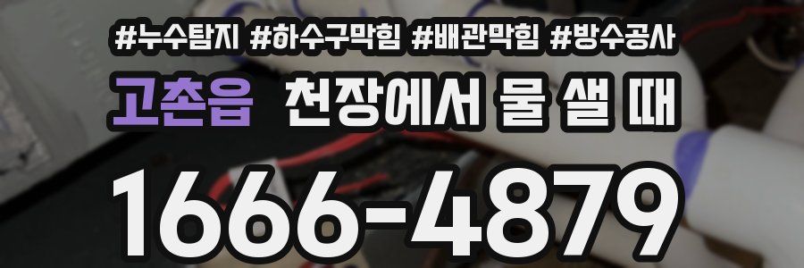 고촌읍 천장에서 물 샐 때