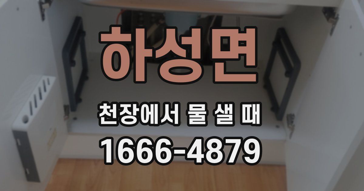 하성면 천장에서 물 샐 때