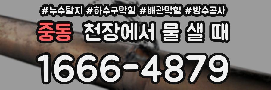중동 천장에서 물 샐 때