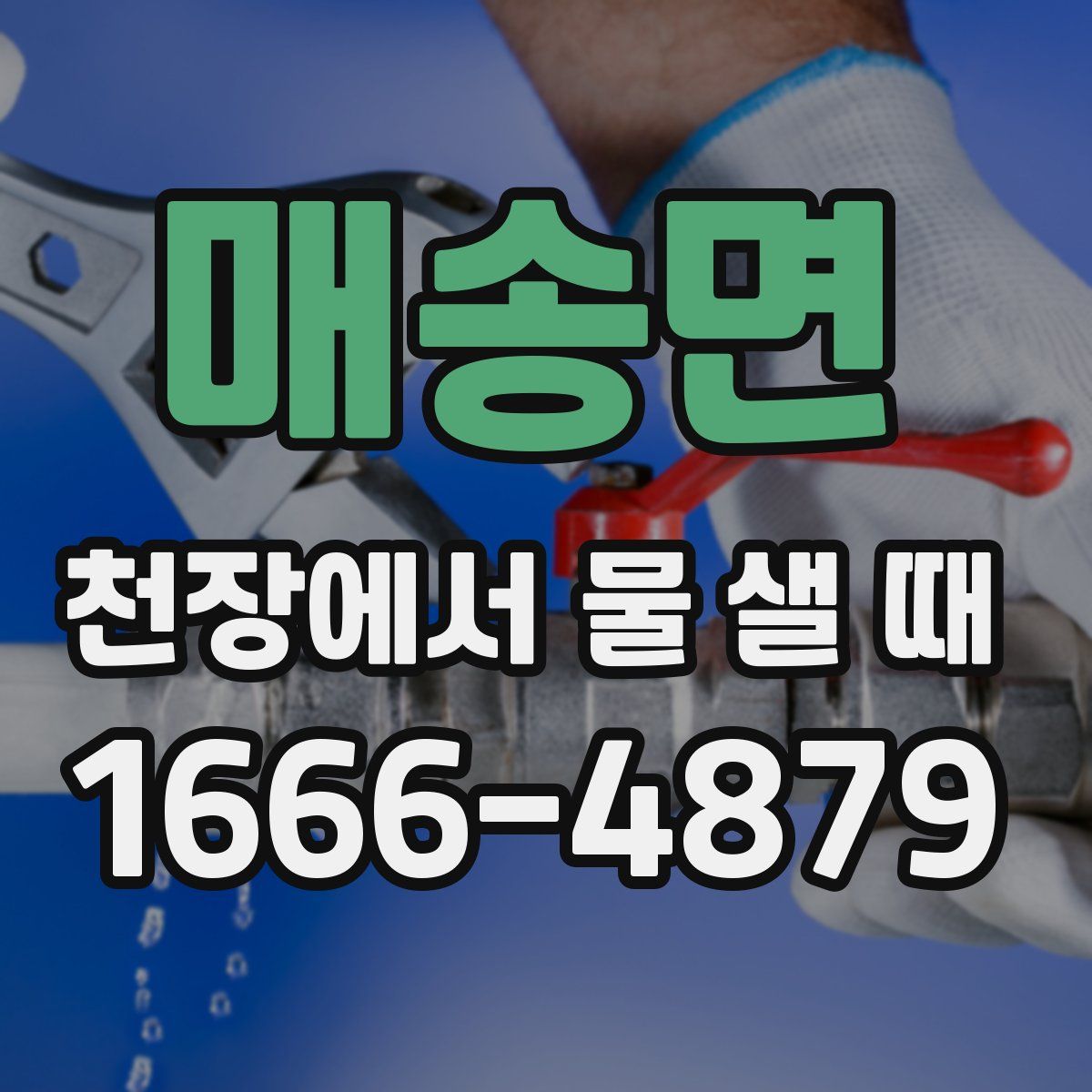 매송면 천장에서 물 샐 때