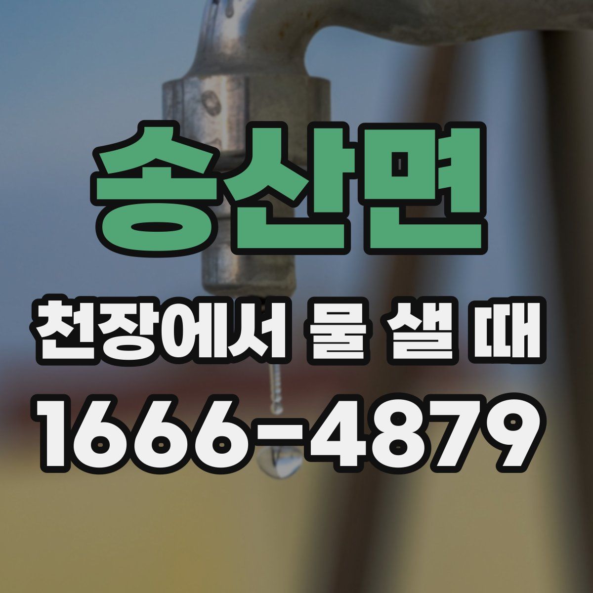 송산면 천장에서 물 샐 때