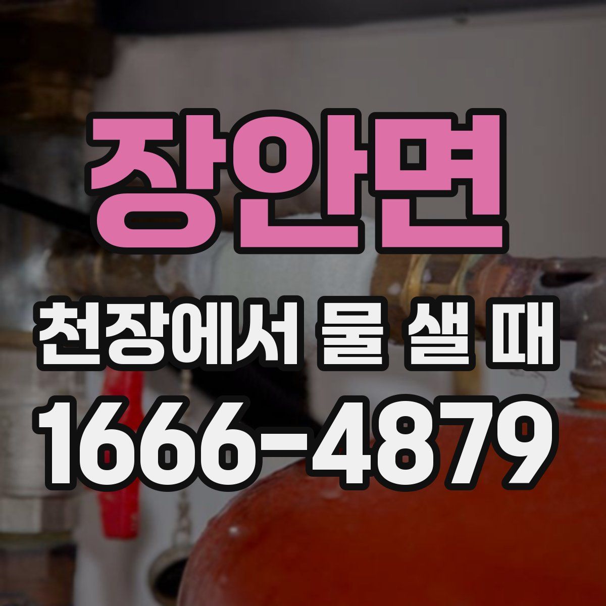 장안면 천장에서 물 샐 때