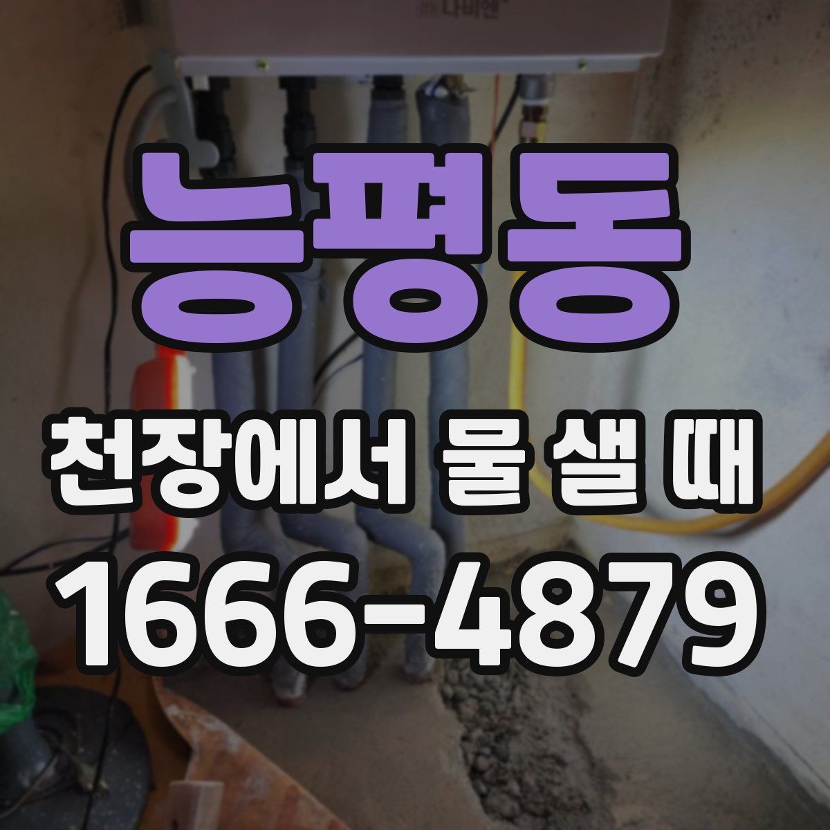 능평동 천장에서 물 샐 때