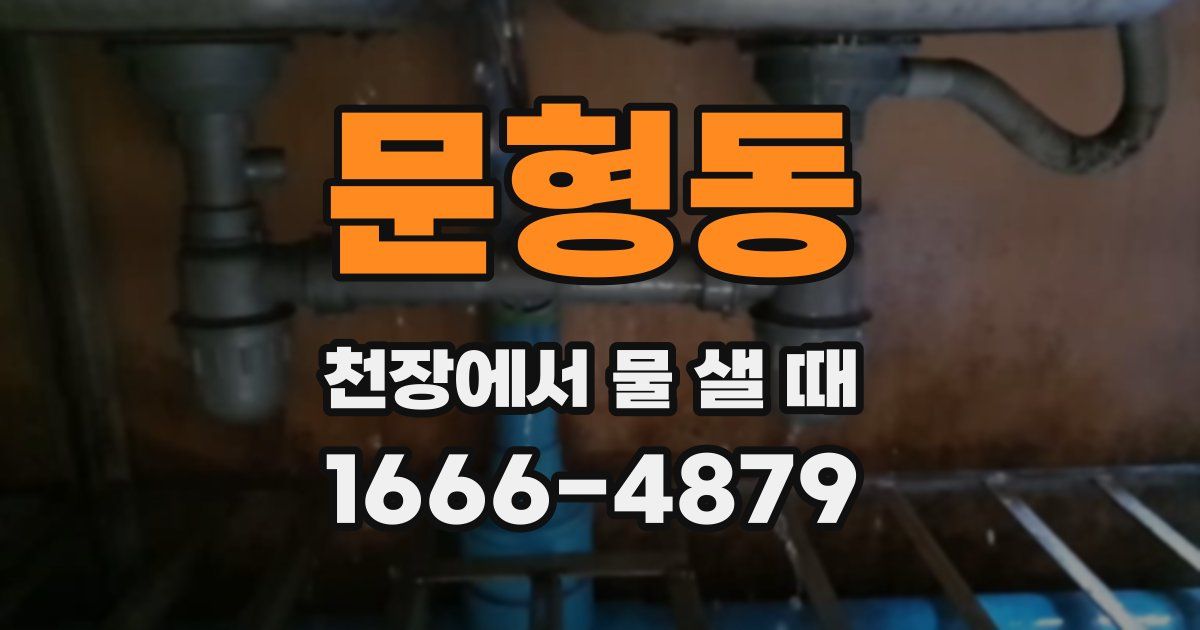 문형동 천장에서 물 샐 때