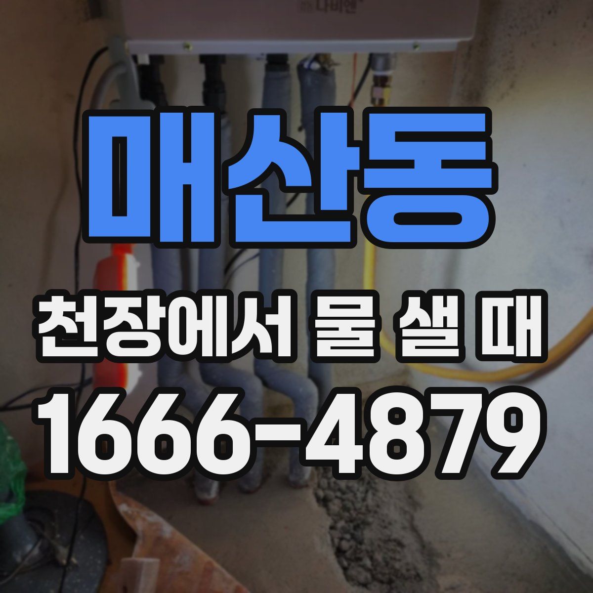 매산동 천장에서 물 샐 때