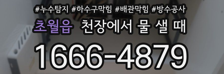 초월읍 천장에서 물 샐 때