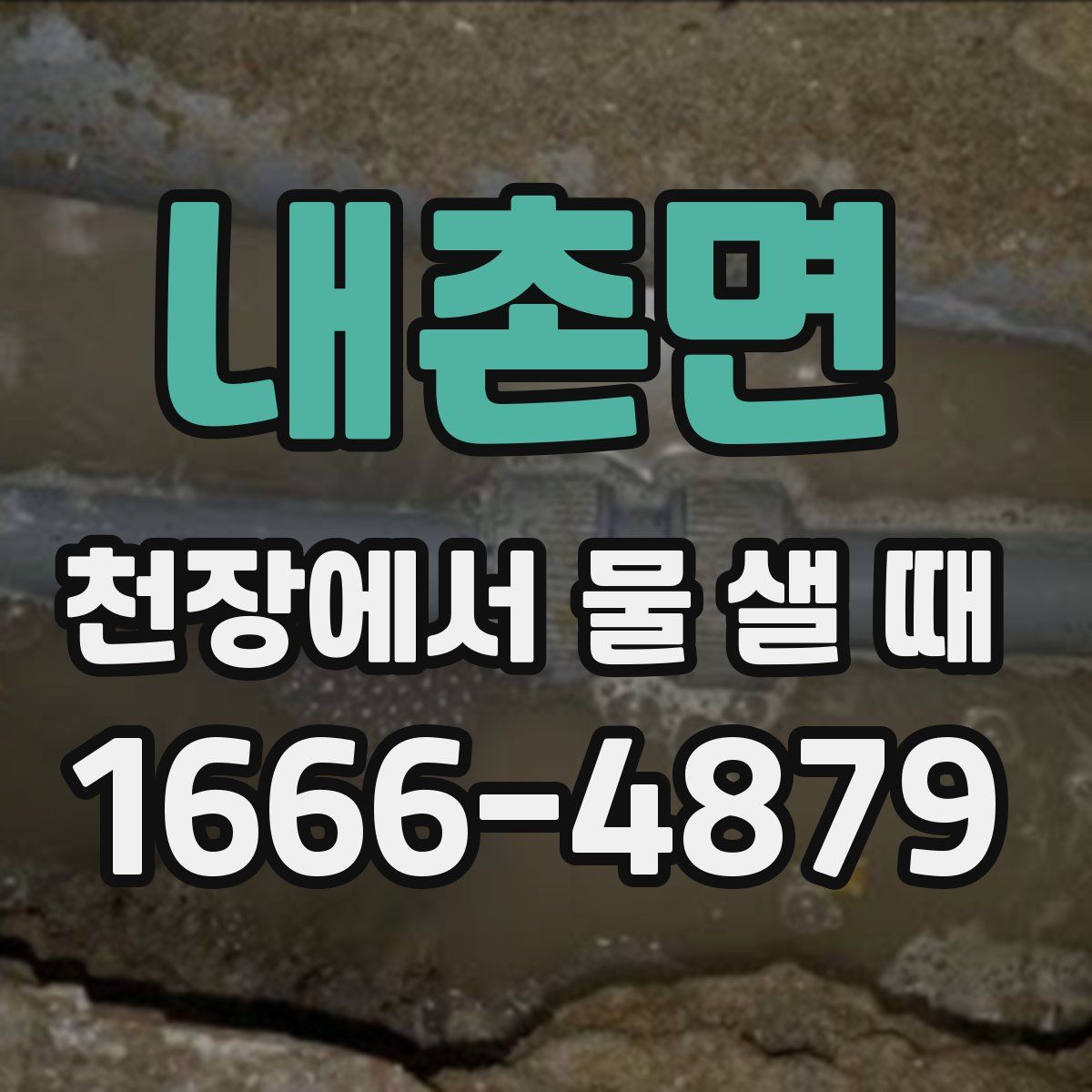 내촌면 천장에서 물 샐 때