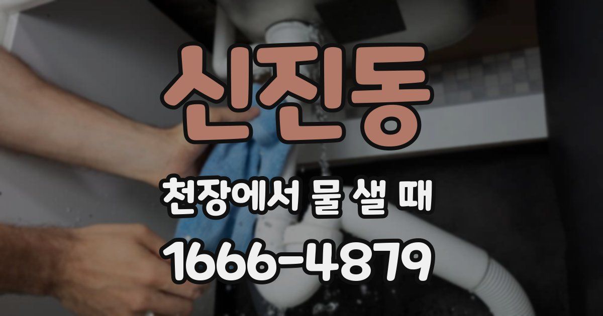 신진동 천장에서 물 샐 때