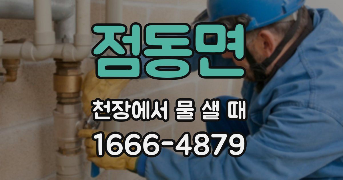 점동면 천장에서 물 샐 때