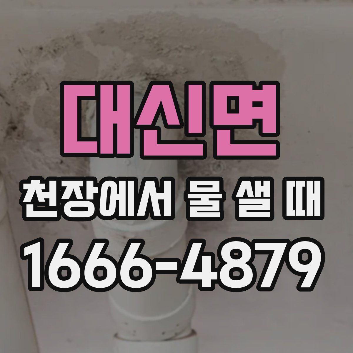 대신면 천장에서 물 샐 때