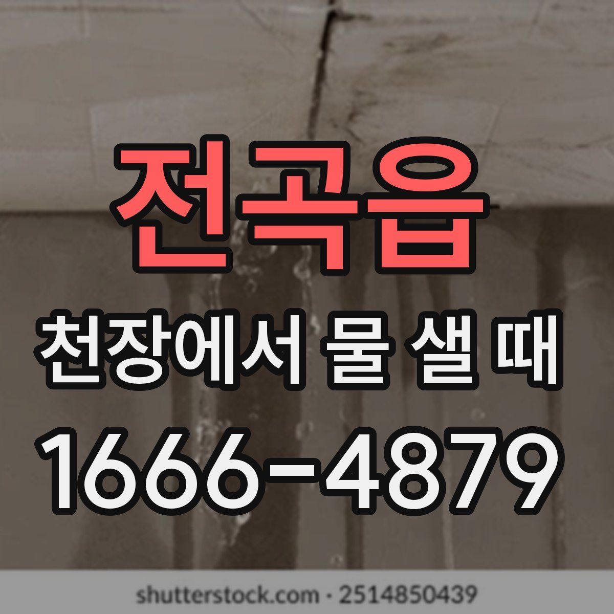 전곡읍 천장에서 물 샐 때