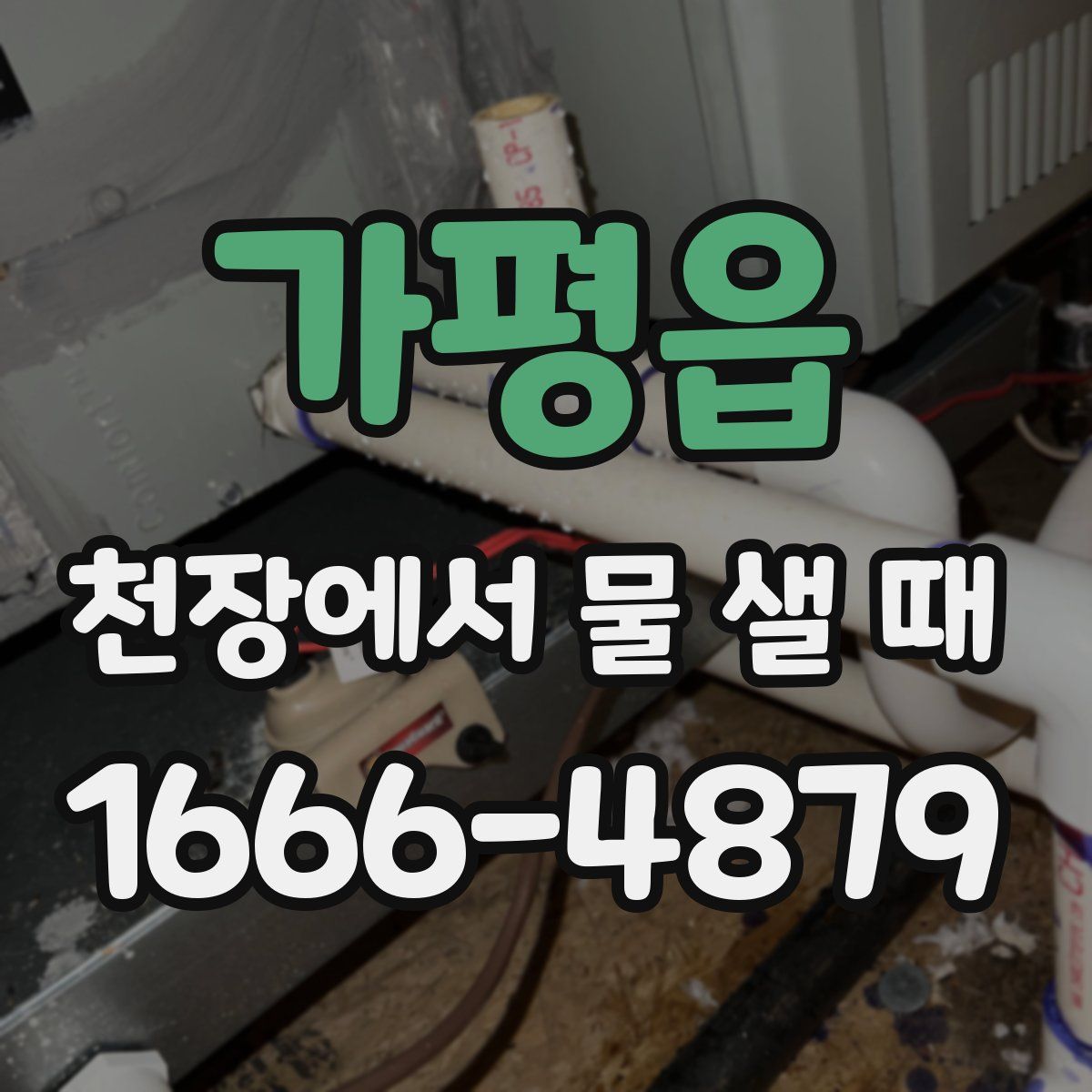 가평읍 천장에서 물 샐 때