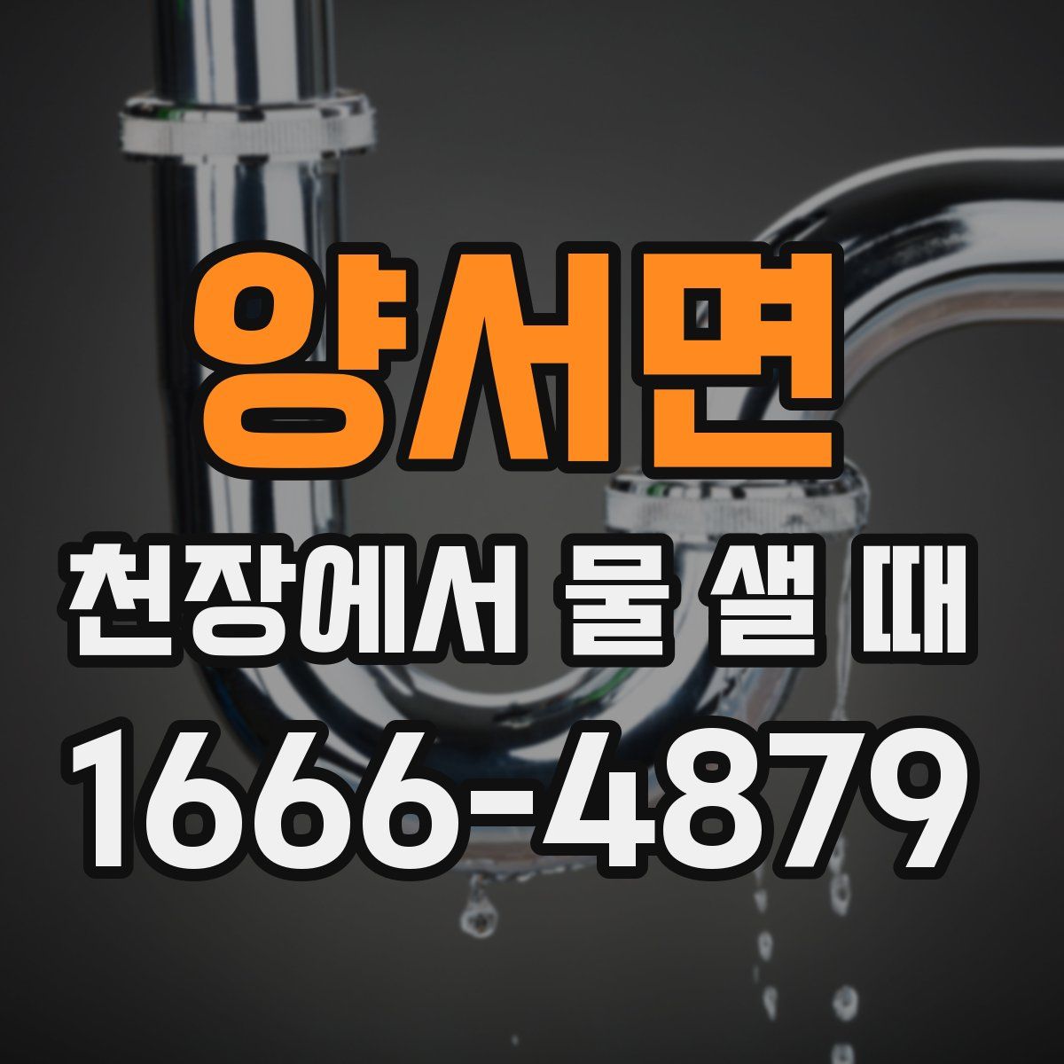 양서면 천장에서 물 샐 때