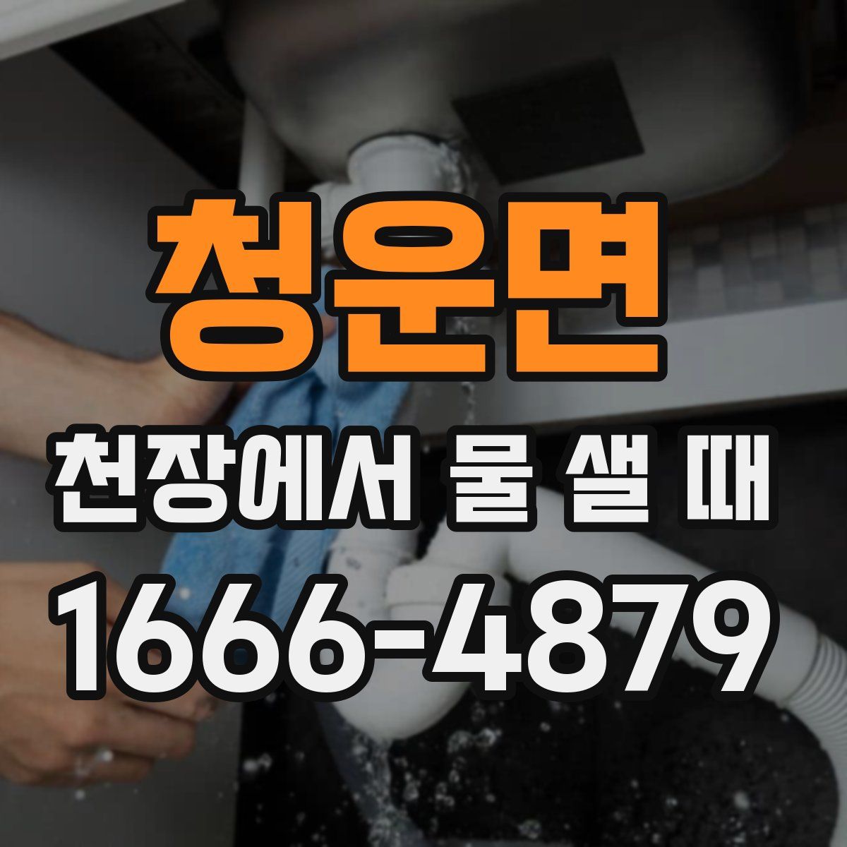 청운면 천장에서 물 샐 때
