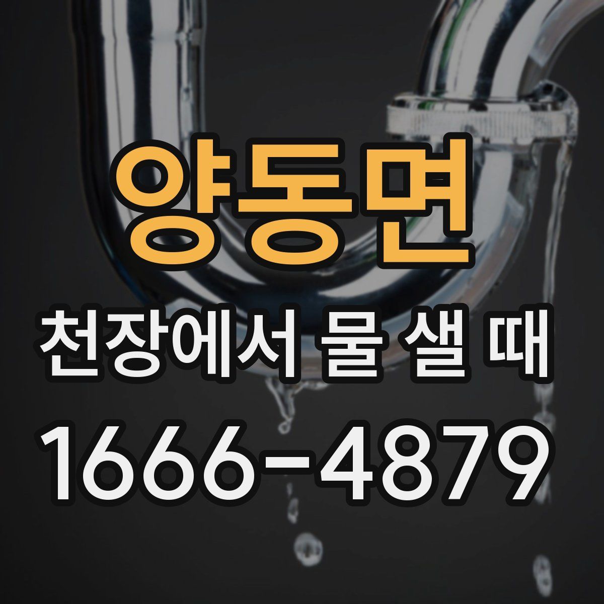 양동면 천장에서 물 샐 때