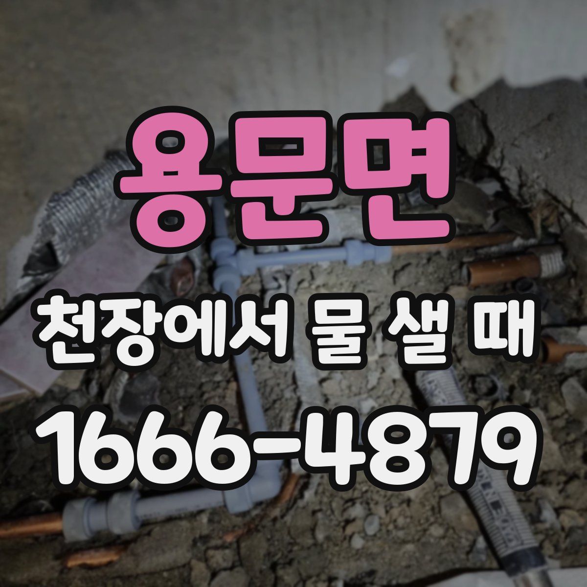 용문면 천장에서 물 샐 때