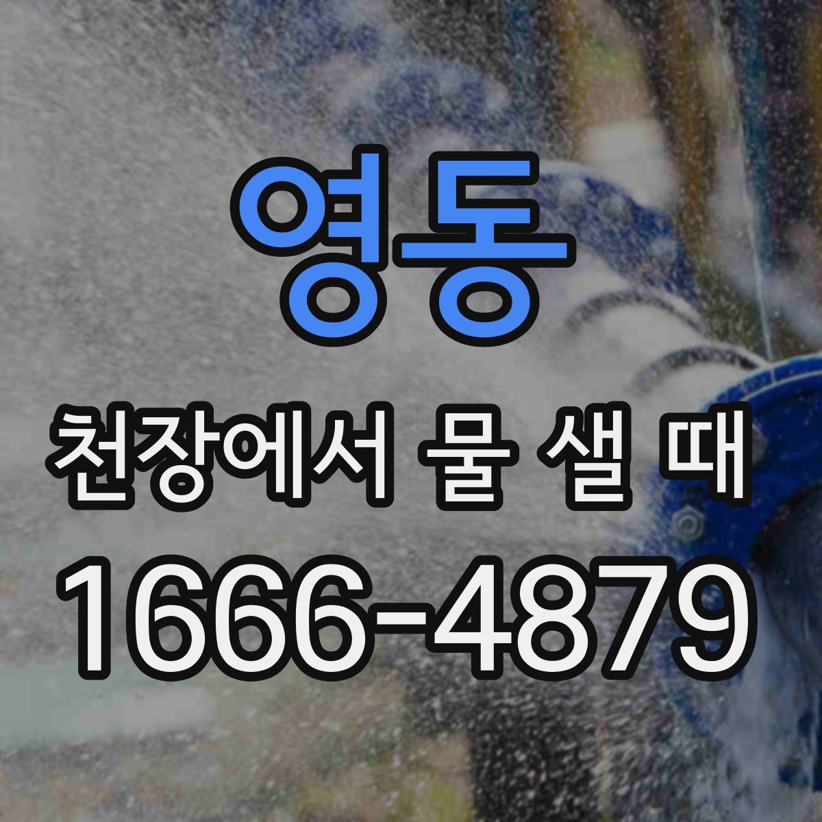 영동 천장에서 물 샐 때