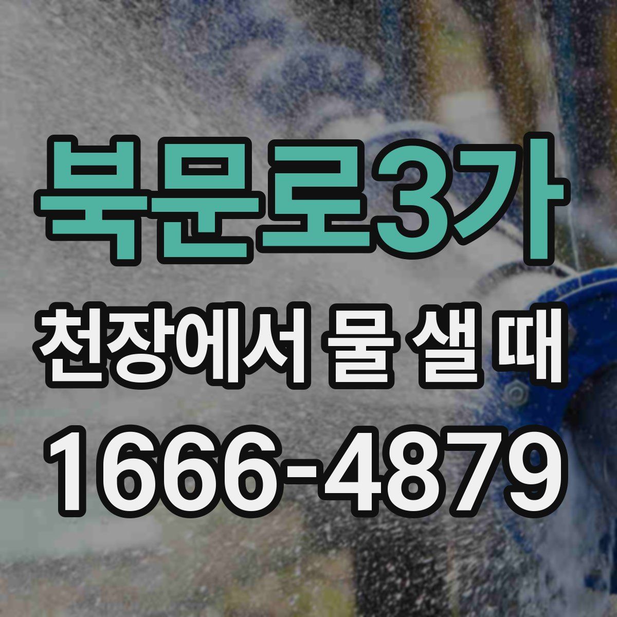 북문로3가 천장에서 물 샐 때